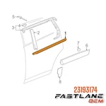 2011-2017 Chevrolet Equinox/gmc Terrain Left Door Glass Trim New Oem 23193174. Fixed Price $68.61.