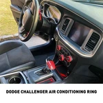 Red Audio & Ac Knob Button Trim 3PCS Ring For Dodge Charger Challenger 15 16-19. Fixed Price $12.34.