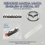 Genuine Mazda Miata MX5 Front Rear Decals Sticker Emblem 4PCS Set NA01-51-711. Fixed Price $113.99.