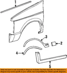 0JF10MSX New Mopar Oem Center Fender Molding Rh Fits Chrysler Dodge Plymouth. Fixed Price $77.03.