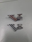 Mopar 1965 Plymouth V8 Fender Emblems Pair Oem P/n 2578630. Fixed Price $78.00.