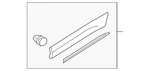 Genuine Audi Door Molding 83A-853-970-C-GRU. Fixed Price $213.60.