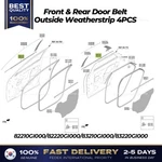 Genuine Front & Rear Door Belt Outside Weatherstrip 4PCS For Hyundai Ioniq 5. Fixed Price $181.00.