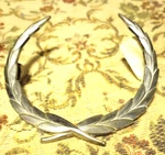 ++used 1965 1966 1967 Cadillac Chrome Wreath Emblem 3/4" Silver = 2 Rear Posts. Fixed Price $24.99.