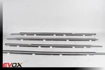 08-15 Lancer Evolution X 10 Left Right Front Rear Chrome Door Glass Trim. Fixed Price $139.99.