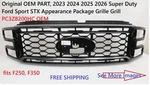 23 - 25 Super Duty Ford Sport Stx Appearance Package Grille PC3Z8200HC Oem. Fixed Price $610.00.