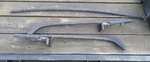 1987-1993 Ford Mustang Convertible Top Black Corner Molding Trim Hockey Sticks. Fixed Price $75.00.