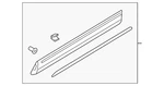 Genuine Audi Door Molding 4M8-853-960-B-GRU. Fixed Price $314.40.