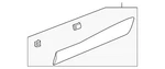 2019-2021 Acura Rdx Garnish Rear Door (lower) (75333-TJB-A01). Fixed Price $76.53.