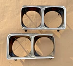1967 Buick Skylark Gs 400 340 Headlight Bezels Pair Set Lh Rh Oem. Fixed Price $125.00.