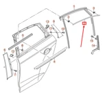 New Audi A3 Rear Right Exterior Window Frame Trim 8V5839644C2ZZ Chrome. Fixed Price $108.30.