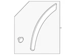 Genuine Nissan Wheel Opening Molding 78873-4MT0A. Fixed Price $103.47.