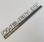 95-99 Chevy Suburban Passenger Rear Tailgate Door Chevrolet Emblem. Fixed Price $54.95.