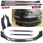 For Dodge Charger 2006-2014 Front Rear Bumper Lip +78.7"SIDE Skirt Extension. Fixed Price $169.99.