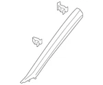 Genuine Volkswagen Windshield Pillar Trim 3CN-867-234-B-ZA2. Fixed Price $61.78.