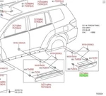 Toyota Highlander 2011 - 2013 Rear Left Door Molding Garnish Genuine Oem. Fixed Price $331.00.