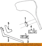 Chrysler Oem 94-04 Caravan Fender Exterior Trim-mud Guard PE31TZZ. Fixed Price $66.88.