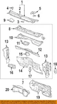 Gm Oem Cowl-grille Panel Wiper Cover Vent Left 15946003. Fixed Price $65.36.