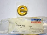 Nos Mopar 1991-96 Jeep Cherokee Gold "e" Nameplate 55294919. Fixed Price $64.99.