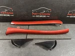 07-09 Eclipse Left & Right Pillar Exterior Trim Panels Rave Red P36A. Fixed Price $300.00.