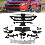 Front Grille/trim/fog Lamp Black/bumper Skid/panel/bracket For Honda Crv 2017-19. Fixed Price $122.00.