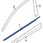 For Hyundai Tucson 2022-2026 82220N9000 Front Right Door Belt Molding. Fixed Price $100.86.