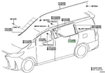 Oem Genuine Toyota Lexus LM350 / 300H Rear Door Belt Moulding Lh 75722-58040. Fixed Price $222.77.