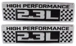 Oem New 18-23 Ford Mustang 2.3L High Performance Fender Emblem Pair Rh Kit. Fixed Price $117.87.