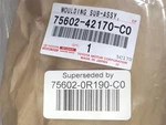 Genuine Oem Toyota 75602-0R190-C0 Driver Lh Front Wheel Arch Molding 19-25 RAV4. Fixed Price $133.58.