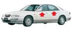 Mazda Genuine Millenia TA3A Tafp Front Window Rear Molding Set #29. Fixed Price $499.00.