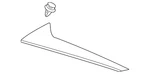Genuine Audi Spoiler 4KE-854-871-B-5FQ. Fixed Price $168.80.