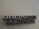 Emblem 1978 1979 Ford Bronco Custom Badge 4X4 Trim Fender Cowl Hood Part. Fixed Price $39.99.
