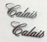 71-76 Cadillac Rear 1/4 Panel Script "calais" Emblem 9834649 Pair #32. Fixed Price $49.95.