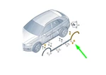 Audi Q3 Rear Left Fender Wheel Cover Molding 8U0853817CGRU 15-17 No Duties. Fixed Price $408.84.