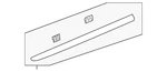 Genuine Acura Center Molding 72312-TJB-A11ZA. Fixed Price $82.65.