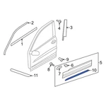 For Volkswagen Tiguan 2018-2024 5NL854949L9B9 Rear Left Door Molding. Fixed Price $292.30.