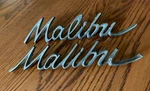1966 Chevrolet Malibu Original Fender Quarter Emblems Gm 7583539 Very Nice. Fixed Price $40.00.
