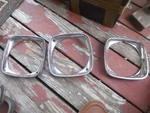 (3) 1970-71 Buick Headlight Bezels 1231710 Lesabre, Wildcat, Electra, Centurion. Fixed Price $70.71.