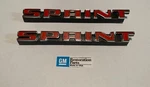 1968 & 1969 New *u.s.a Made* Gm Firebird Rocker Panel Sprint Emblems Pair. Fixed Price $58.00.