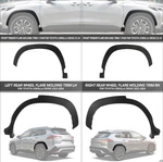 Rear Wheel Fender Flare Molding Trim For Toyota Corolla Cross Hybrid 2022-2024. Fixed Price $54.80.