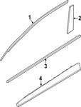 Genuine Kia 2022-2024 EV6 Lower Molding 87722-CV100. Fixed Price $423.62.