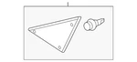 Genuine Mazda Corner Molding BDTS-69-16YB. Fixed Price $7.71.