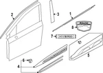 Genuine Subaru Belt Molding 61280SL001. Fixed Price $72.13.