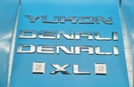 2007-2020 Gmc Yukon Xl Denali Emblem Letter Badges Oem 15825689-90-91 15223483. Fixed Price $25.99.