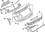 Genuine Audi Bumper Corner Cover 80F-807-851-GRU. Fixed Price $160.92.