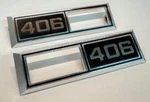 1968 Chevelle Impala Nova '406' Emblem Marker Light Bezel Front Fender Billet. Fixed Price $185.00.