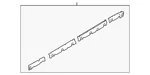 Genuine Bmw Rocker Molding Retainer Strip 51-77-7-224-456. Fixed Price $87.81.