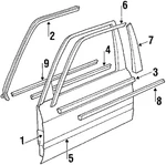 Genuine Bmw Body Side Molding 51-13-1-876-132. Fixed Price $132.01.