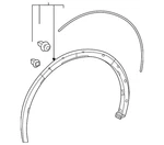 Genuine Toyota Wheel Opening Molding 75602-47010. Fixed Price $112.20.