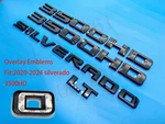Gloss Black 2020-2026 Chevrolet Silverado 3500HD Door Emblem Lt Overlay. Fixed Price $44.99.
